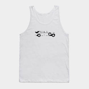 M-770K Grosser Black Outline Tank Top